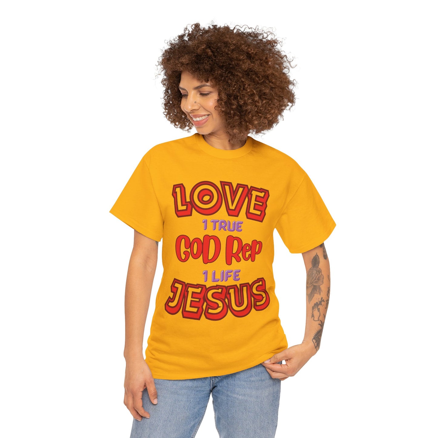 Love (1True) God, Rep (1 Life) Jesus