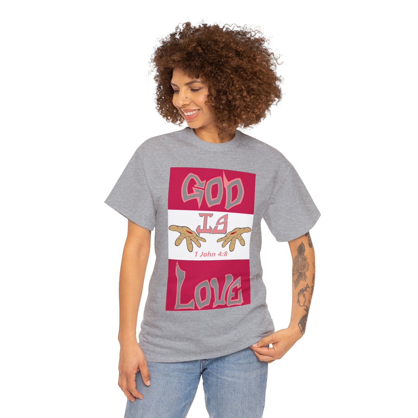 God is Love Strawberries t-shirt By The M.O.G (small print)