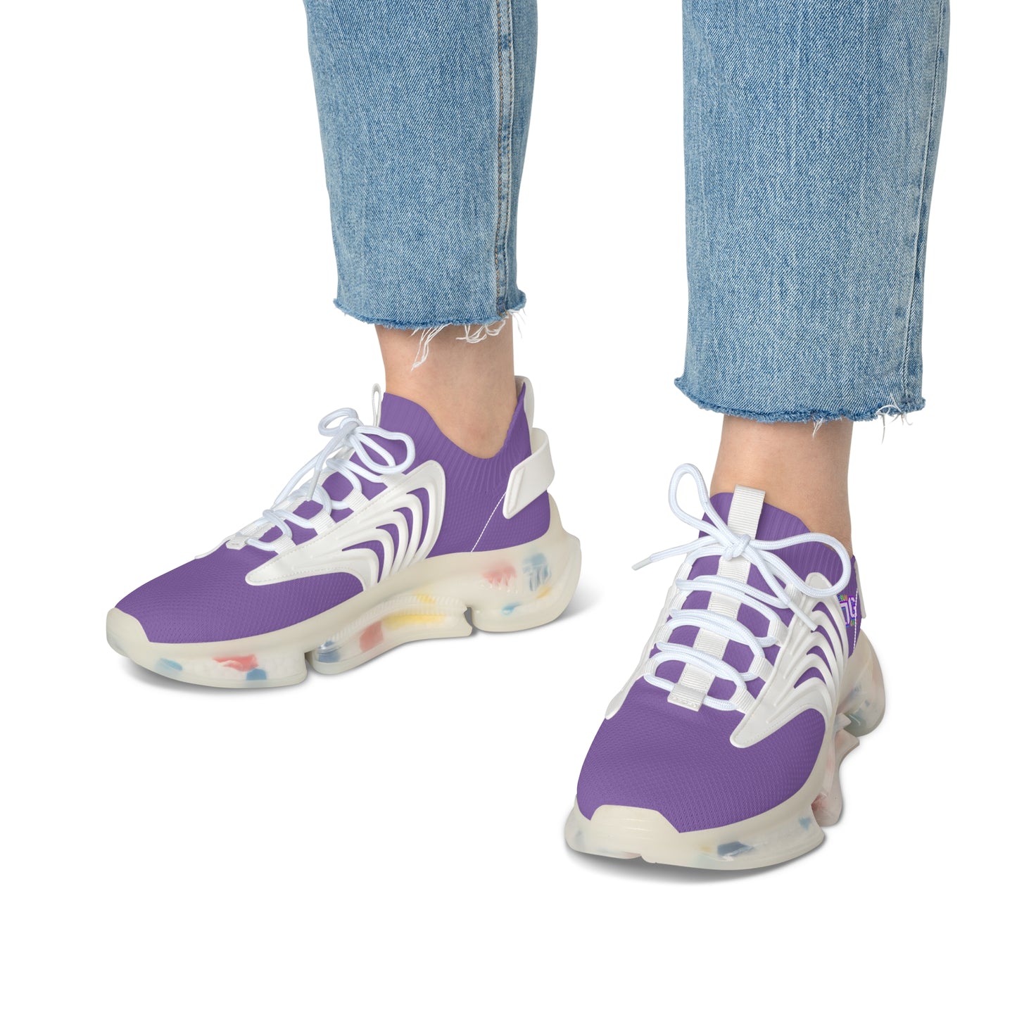 Jesus Gang Army of Lord Royal Purp Women's Mesh Sneakers