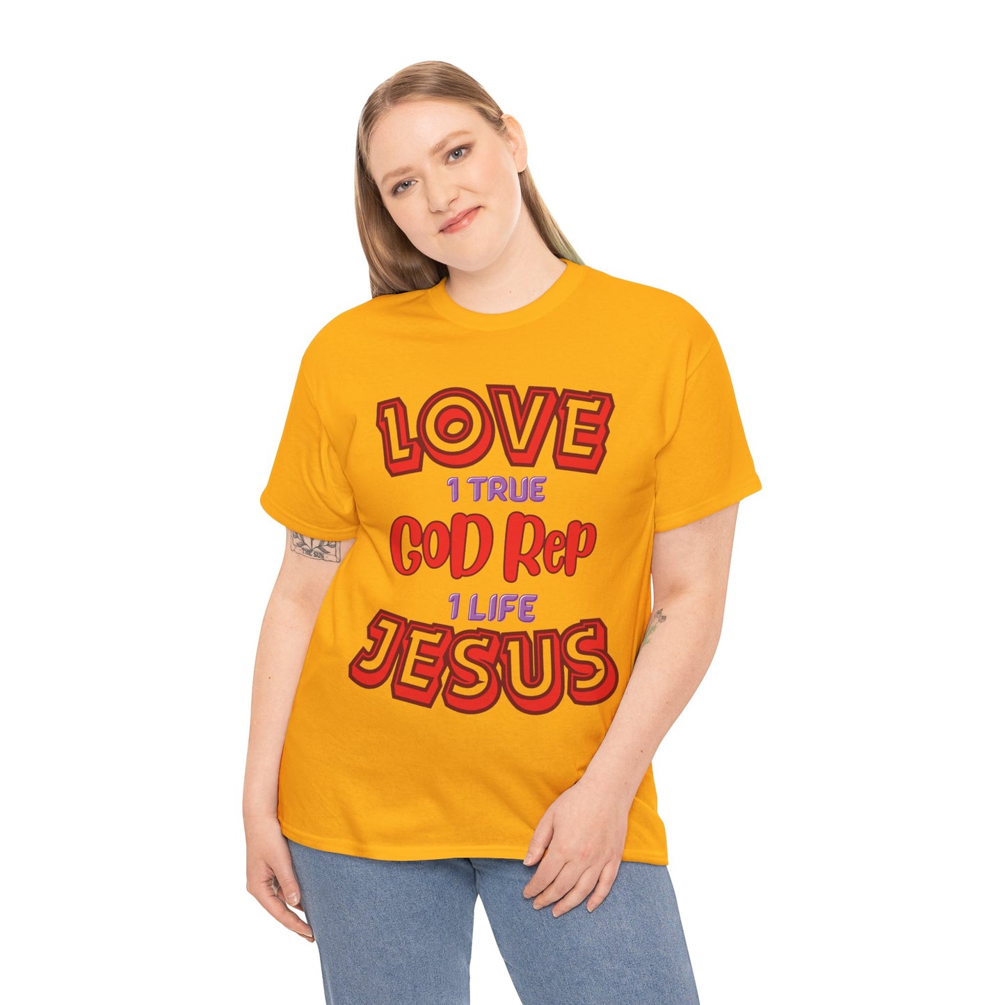 Love (1True) God, Rep (1 Life) Jesus