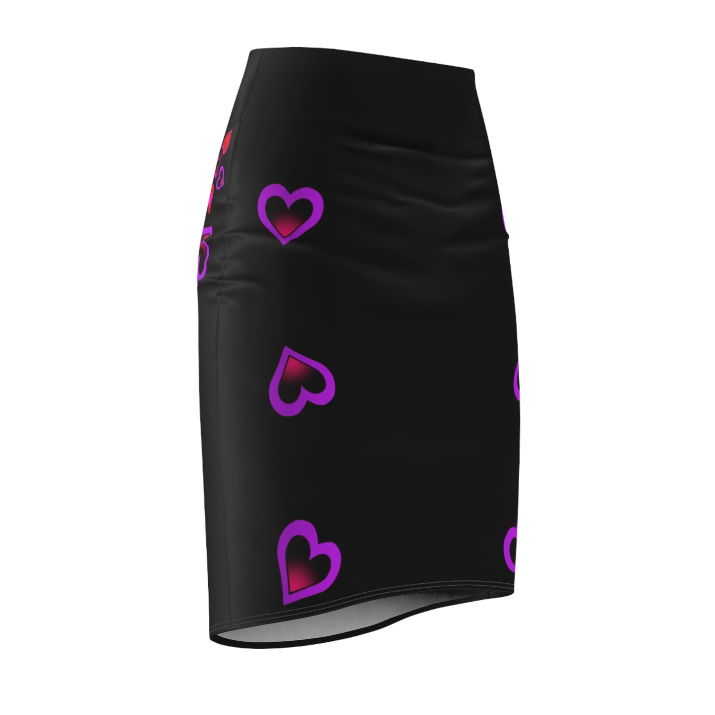 W.O.G HeartBerries Pencil Skirt BLK