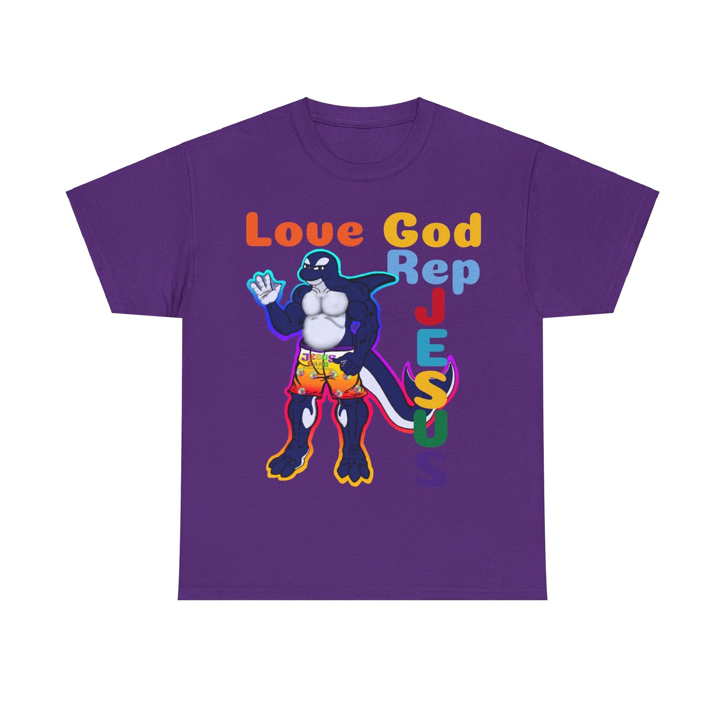 Love God Rep Jesus Buff Orca Tee