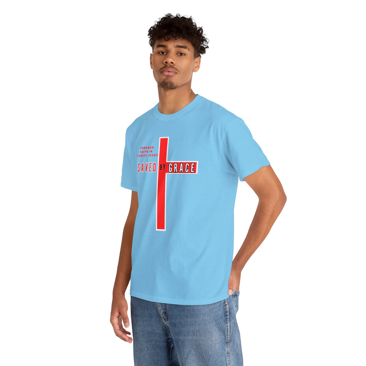 SAVED BY GRACE Heavy Cotton Tee