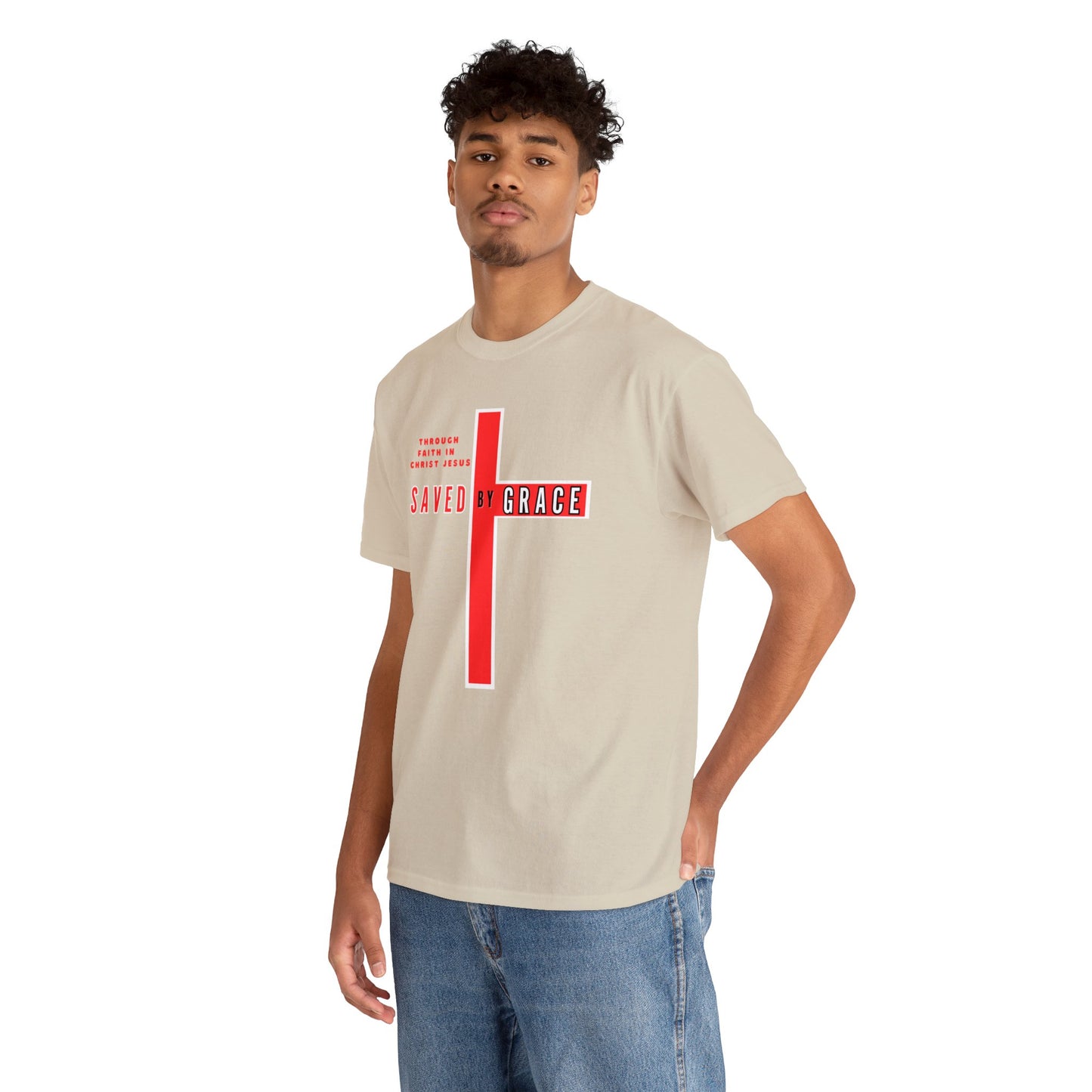 SAVED BY GRACE Heavy Cotton Tee