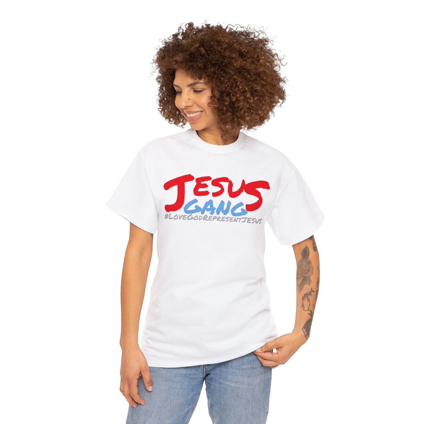 Jesus Gang CLASSIC version multi color Heavy Cotton Tee