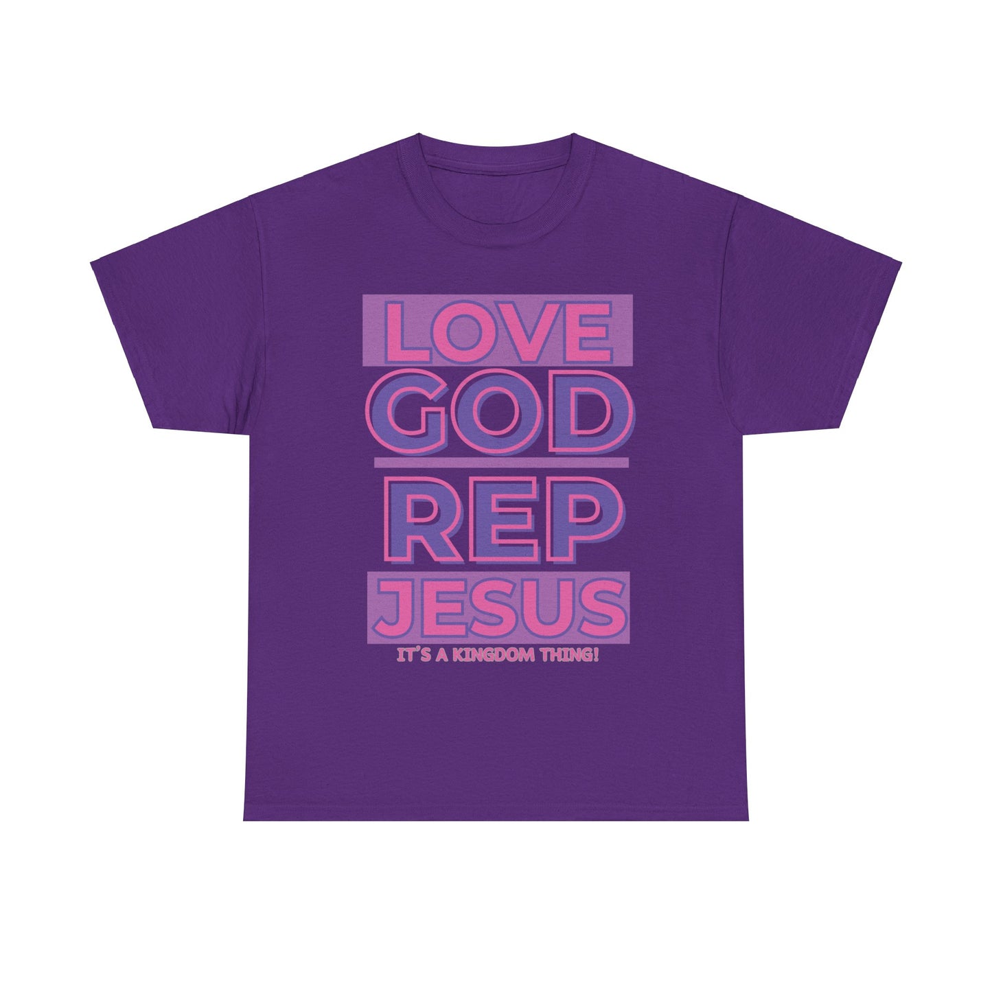 LOVEGOD REPJESUS (Purp/Pink) Rep T-shirt