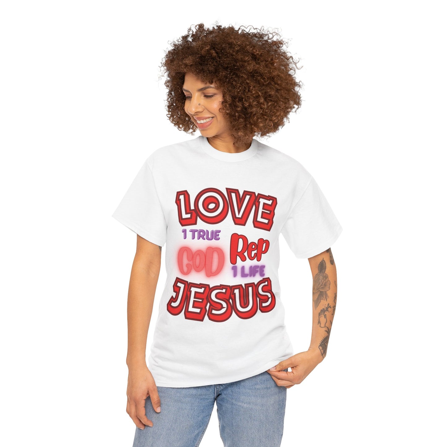 Love (1True) God, Rep (1 Life) Jesus