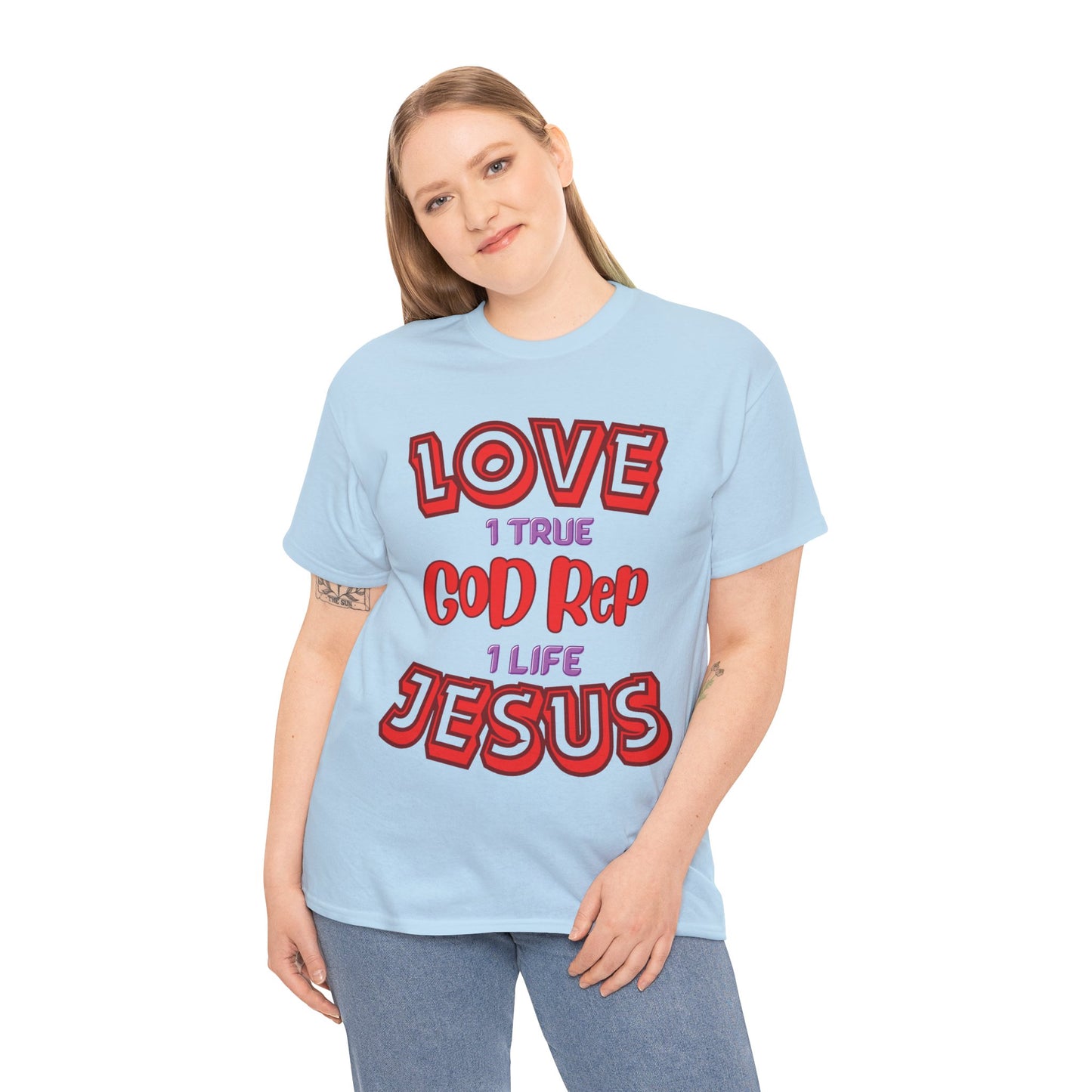 Love (1True) God, Rep (1 Life) Jesus