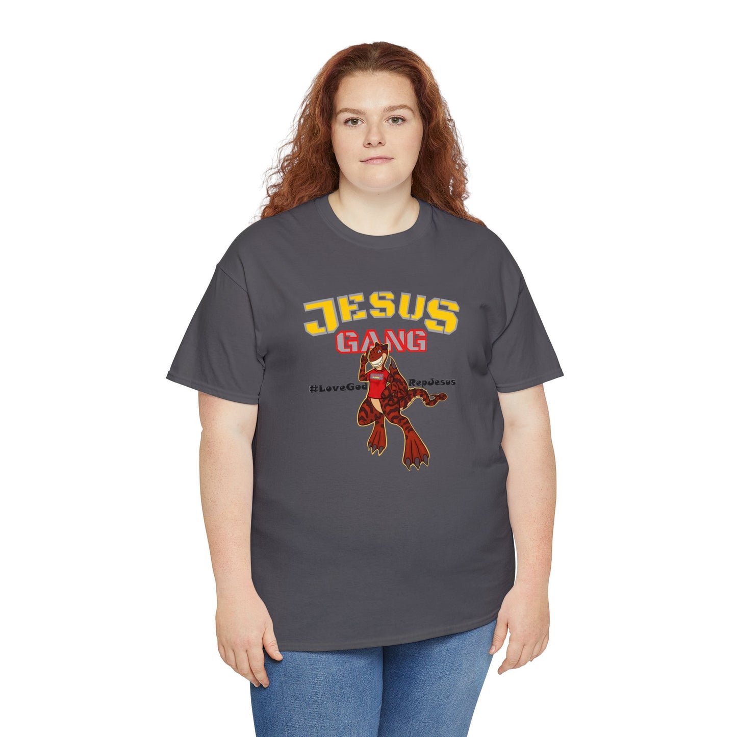 Jesus Gang Dino big kids CLASSIC version multi-color Tee