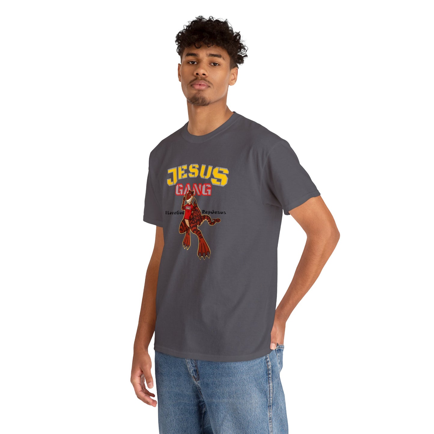 Jesus Gang Dino big kids CLASSIC version multi-color Tee