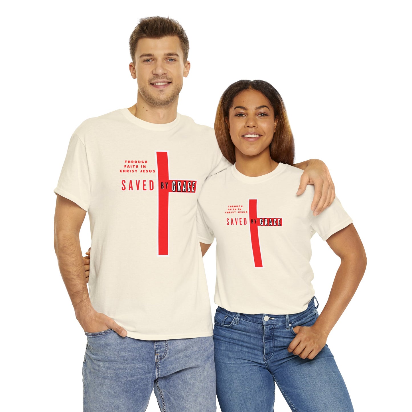 SAVED BY GRACE Heavy Cotton Tee