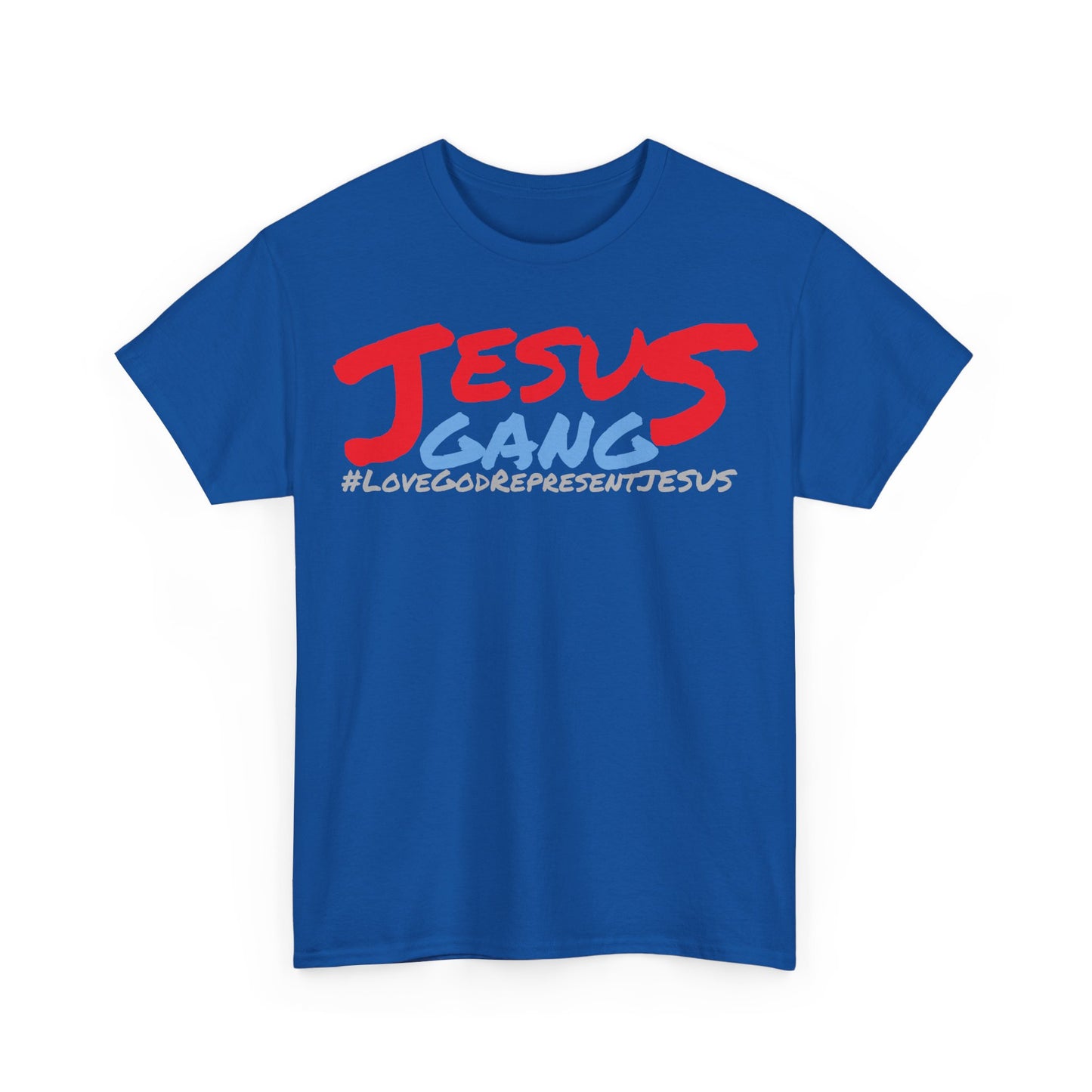 (((REP SHIRT))) The M.o.G LoveGod RepJesus. JESUS GANG MULTI COLOR Heavy Cotton Tee