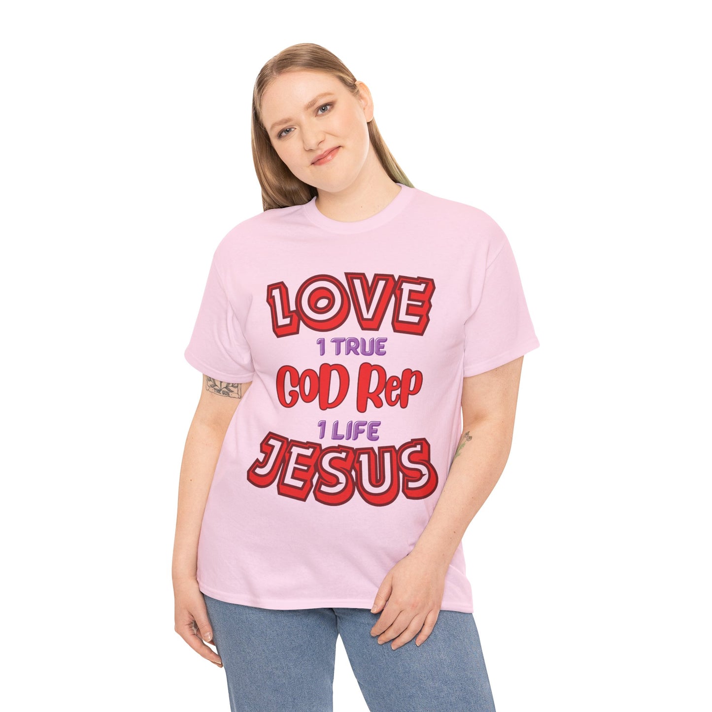 Love (1True) God, Rep (1 Life) Jesus