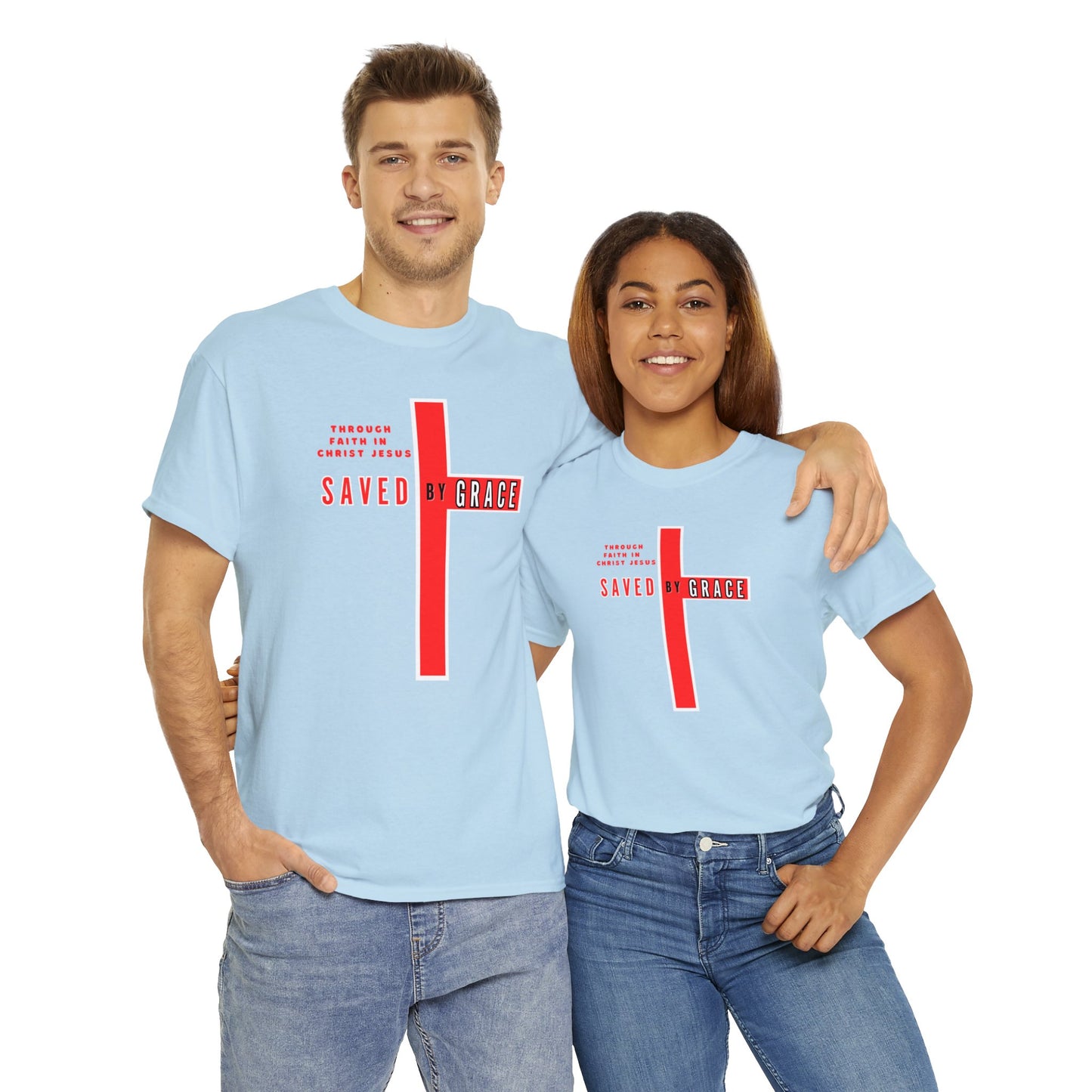 SAVED BY GRACE Heavy Cotton Tee