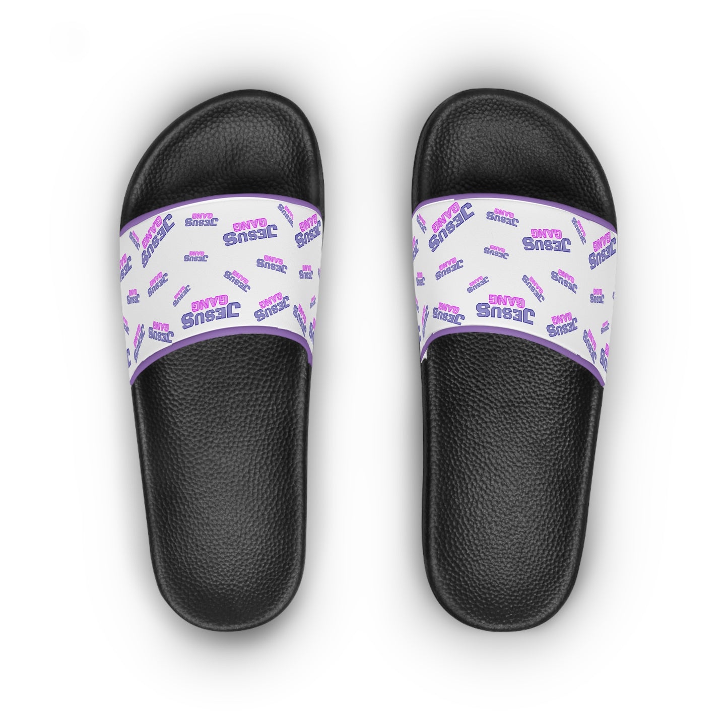 Jesus Gang all over Purple Berry Women's Slide