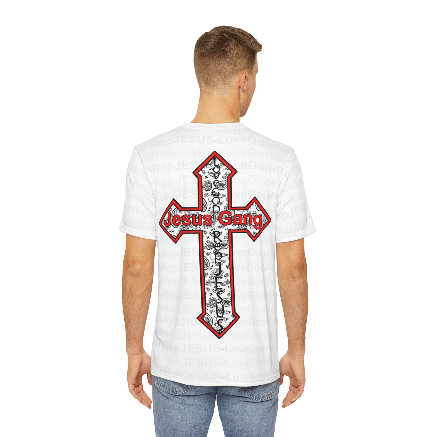 Jesus Gang 10  Men's Polyester Tee