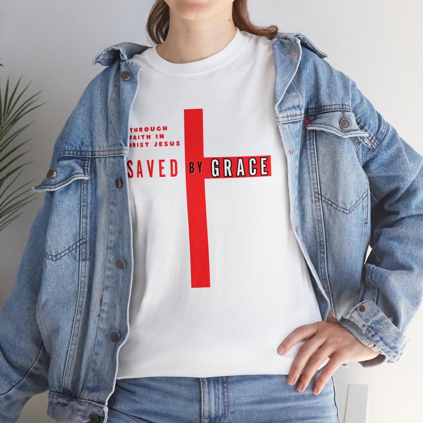 SAVED BY GRACE Heavy Cotton Tee