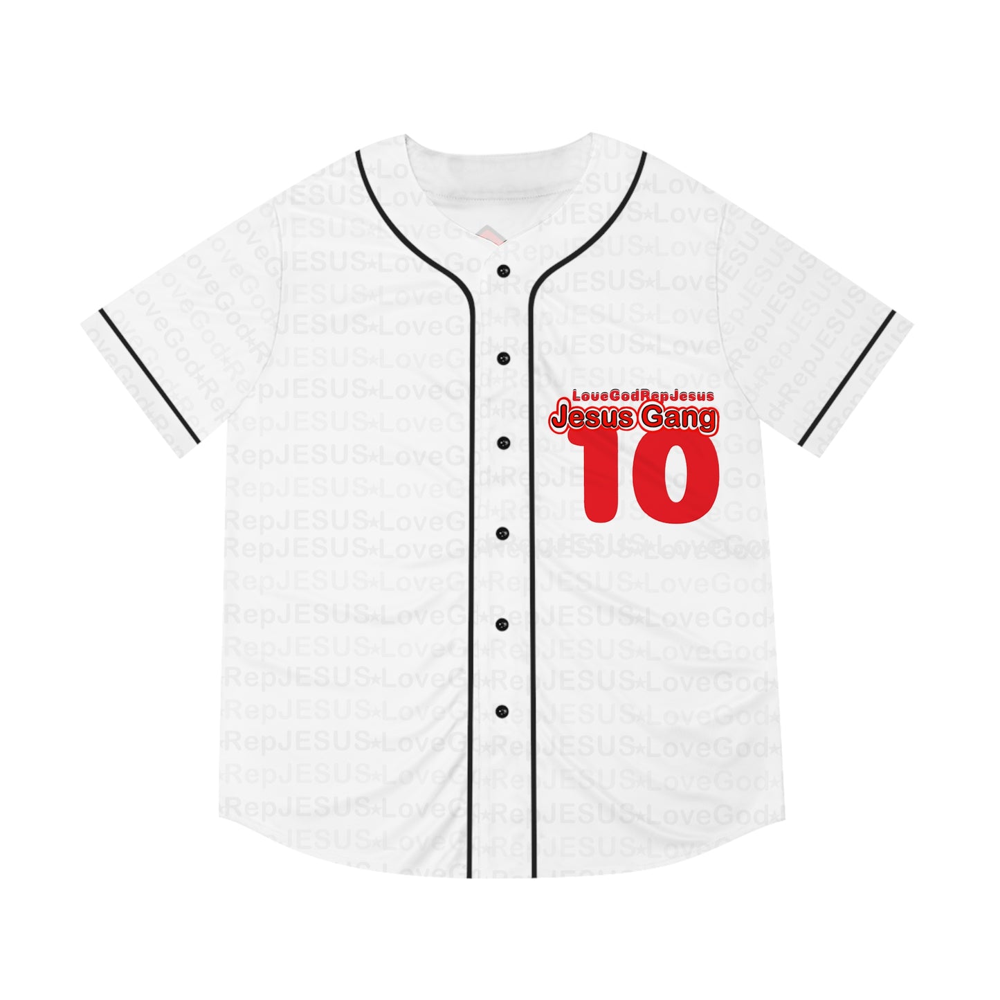 Jesus Gang 10 Men's Baseball Jersey