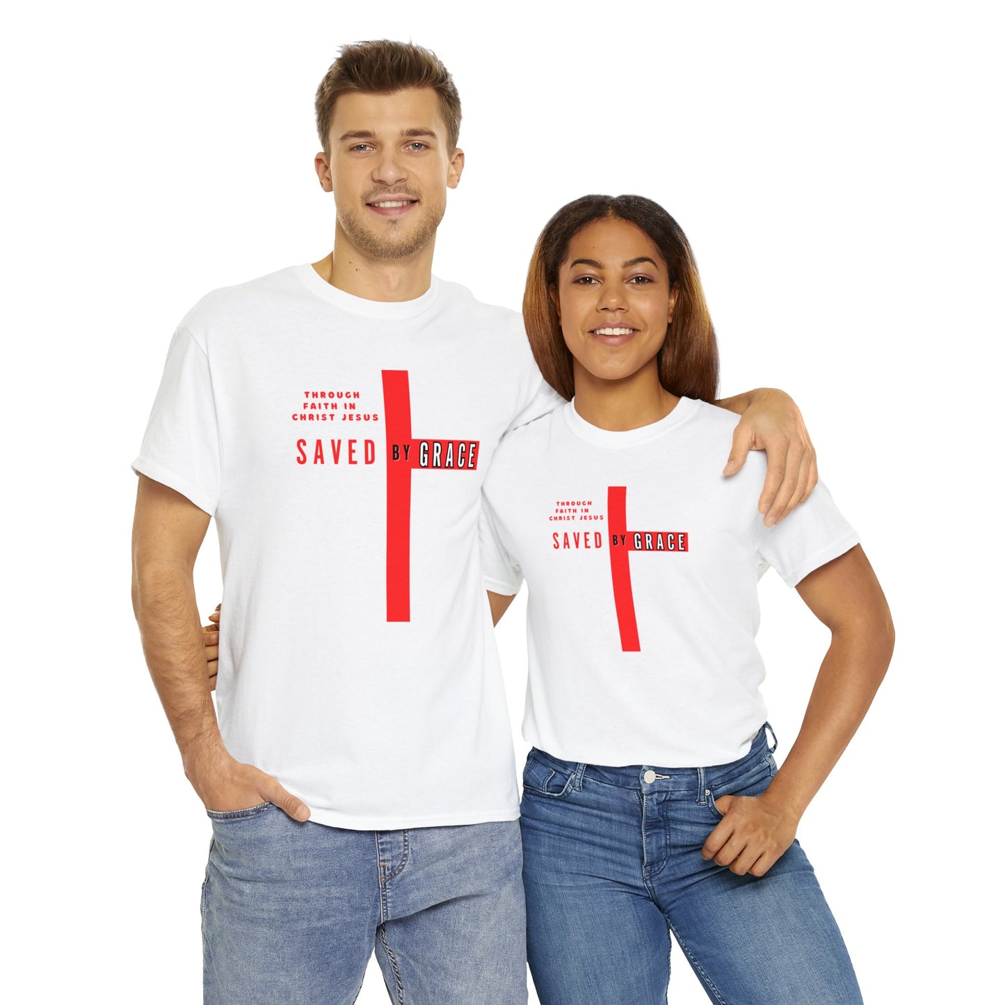 SAVED BY GRACE Heavy Cotton Tee