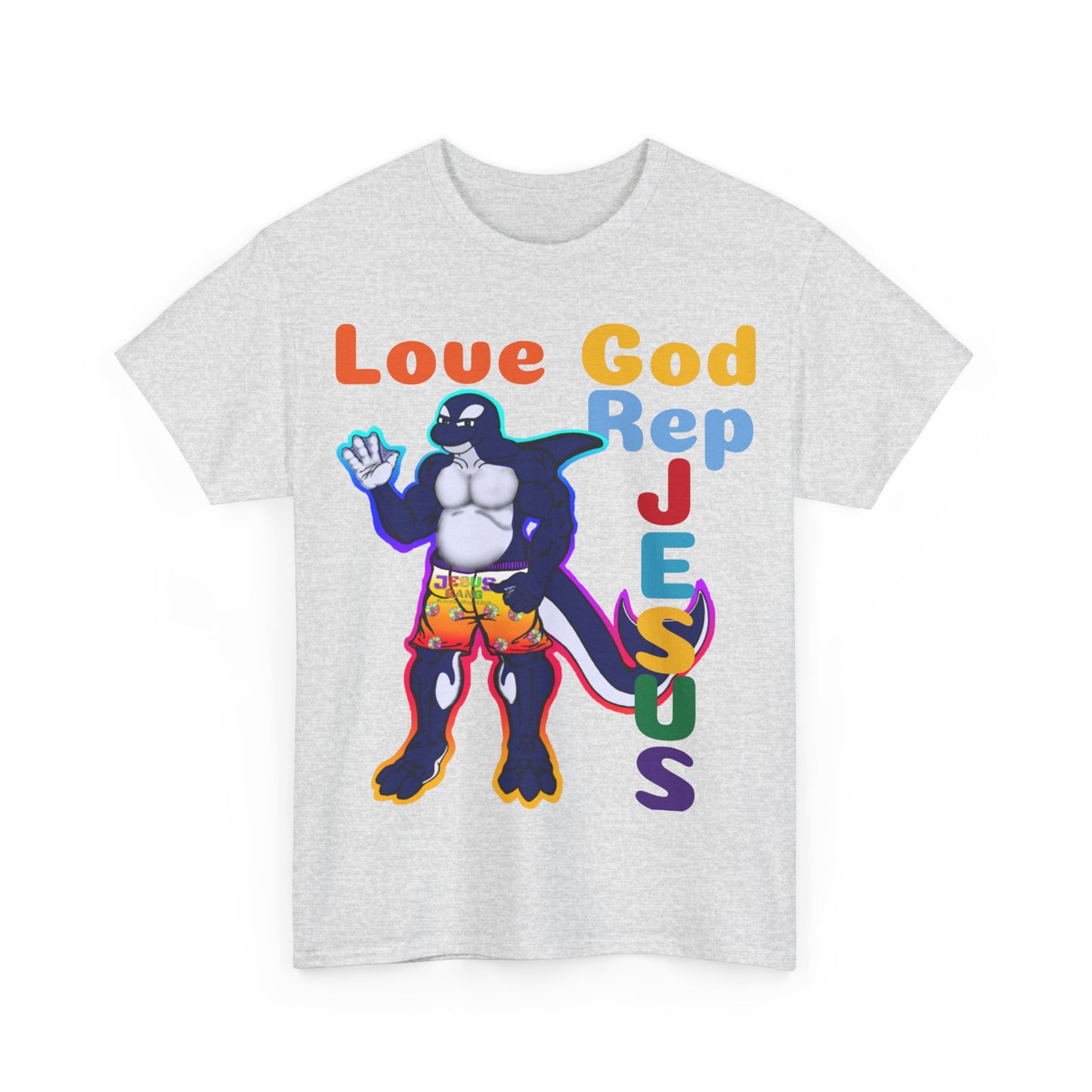 Love God Rep Jesus Buff Orca Tee