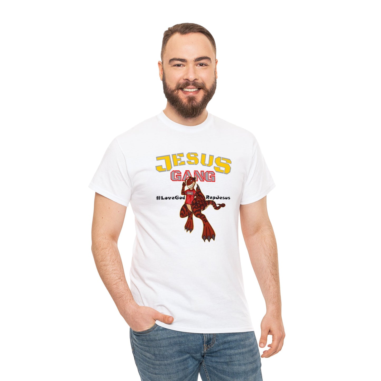 Jesus Gang Dino big kids CLASSIC version multi-color Tee