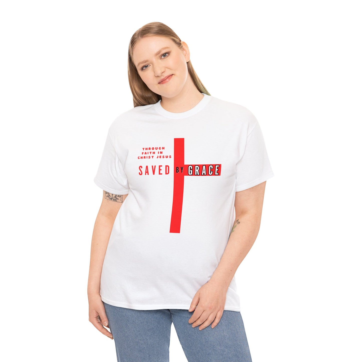 SAVED BY GRACE Heavy Cotton Tee