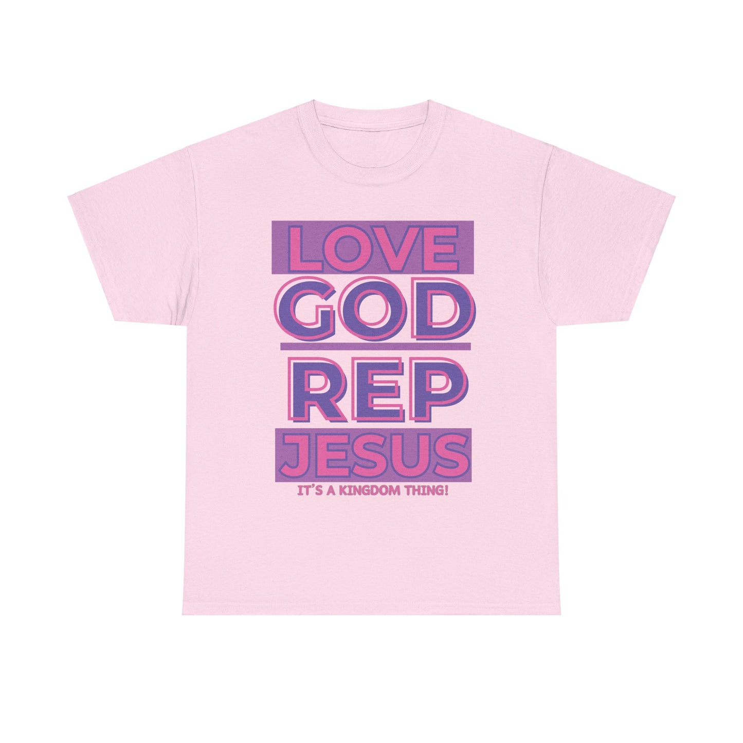 LOVEGOD REPJESUS (Purp/Pink) Rep T-shirt