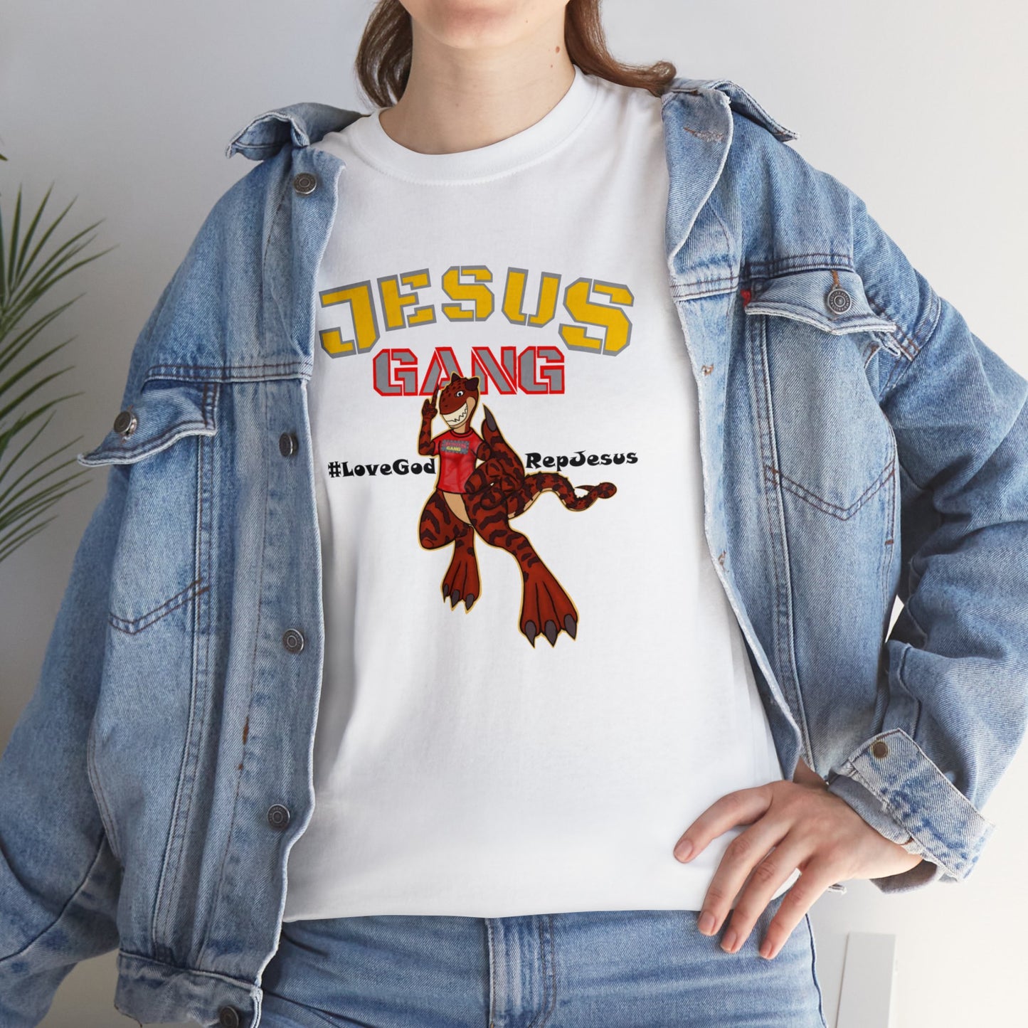 Jesus Gang Dino big kids CLASSIC version multi-color Tee