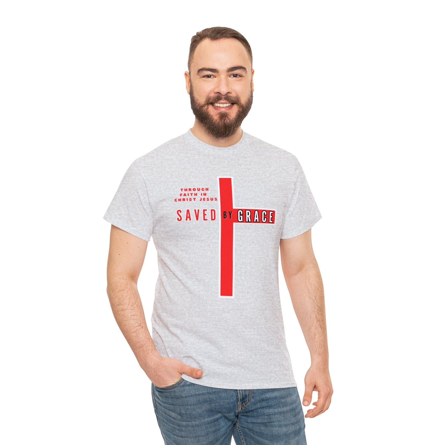 SAVED BY GRACE Heavy Cotton Tee