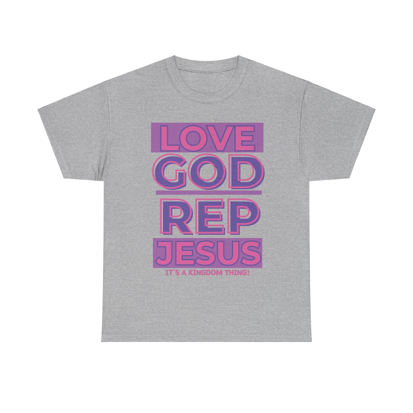 LOVEGOD REPJESUS (Purp/Pink) Rep T-shirt