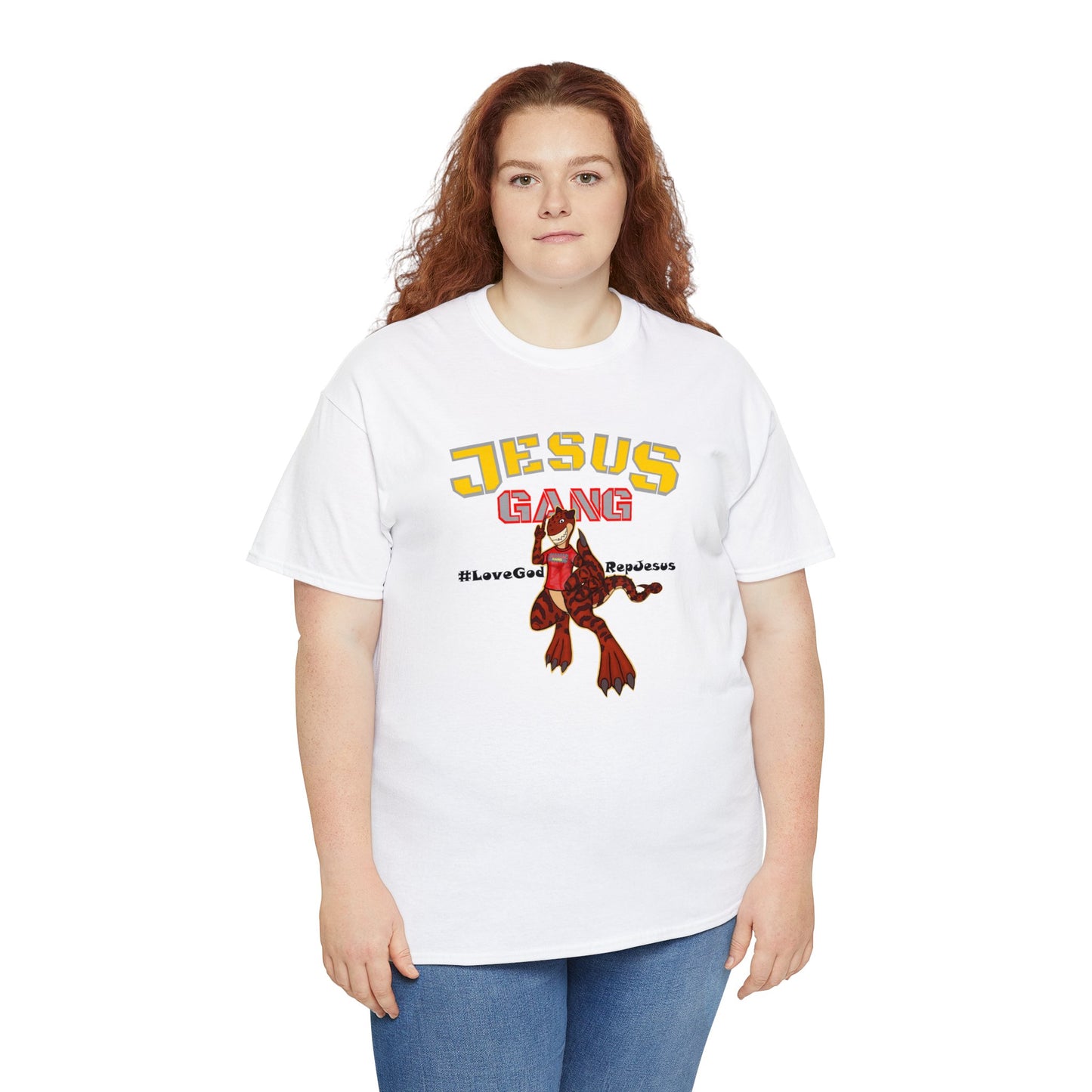 Jesus Gang Dino big kids CLASSIC version multi-color Tee