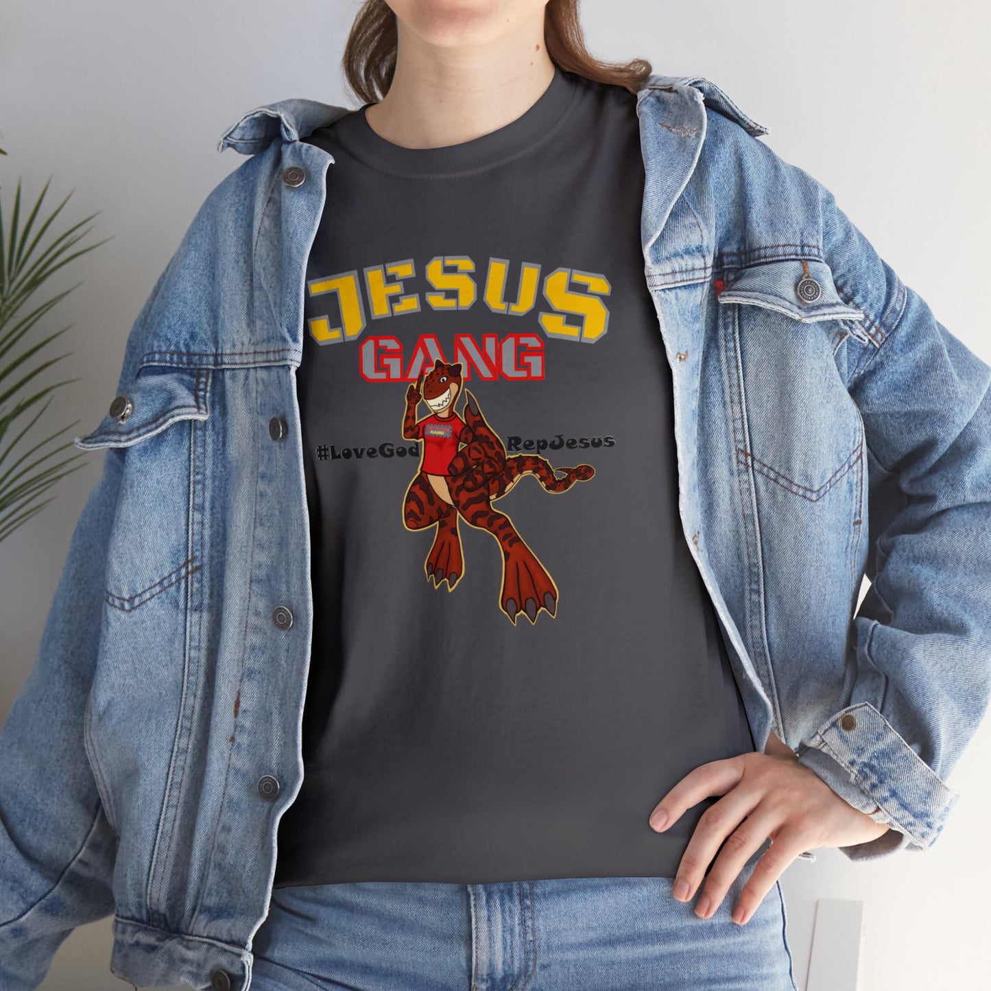 Jesus Gang Dino big kids CLASSIC version multi-color Tee