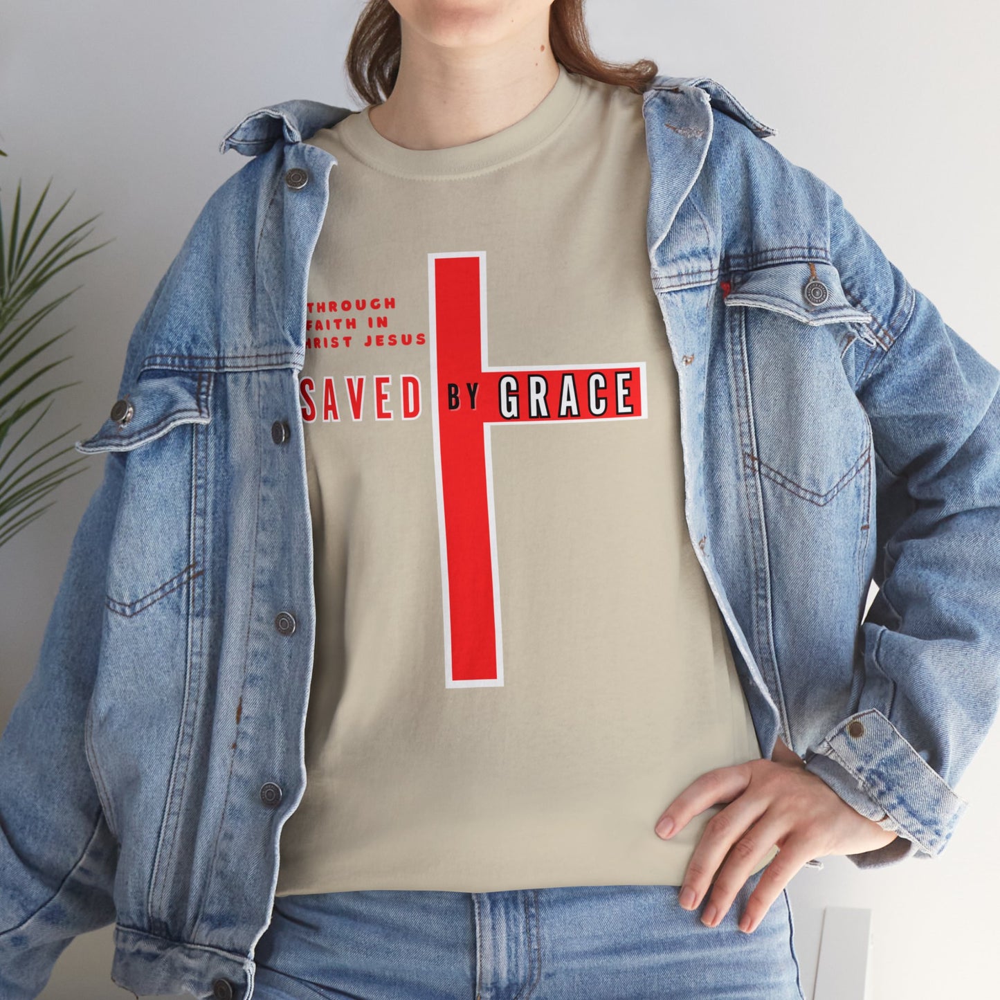 SAVED BY GRACE Heavy Cotton Tee