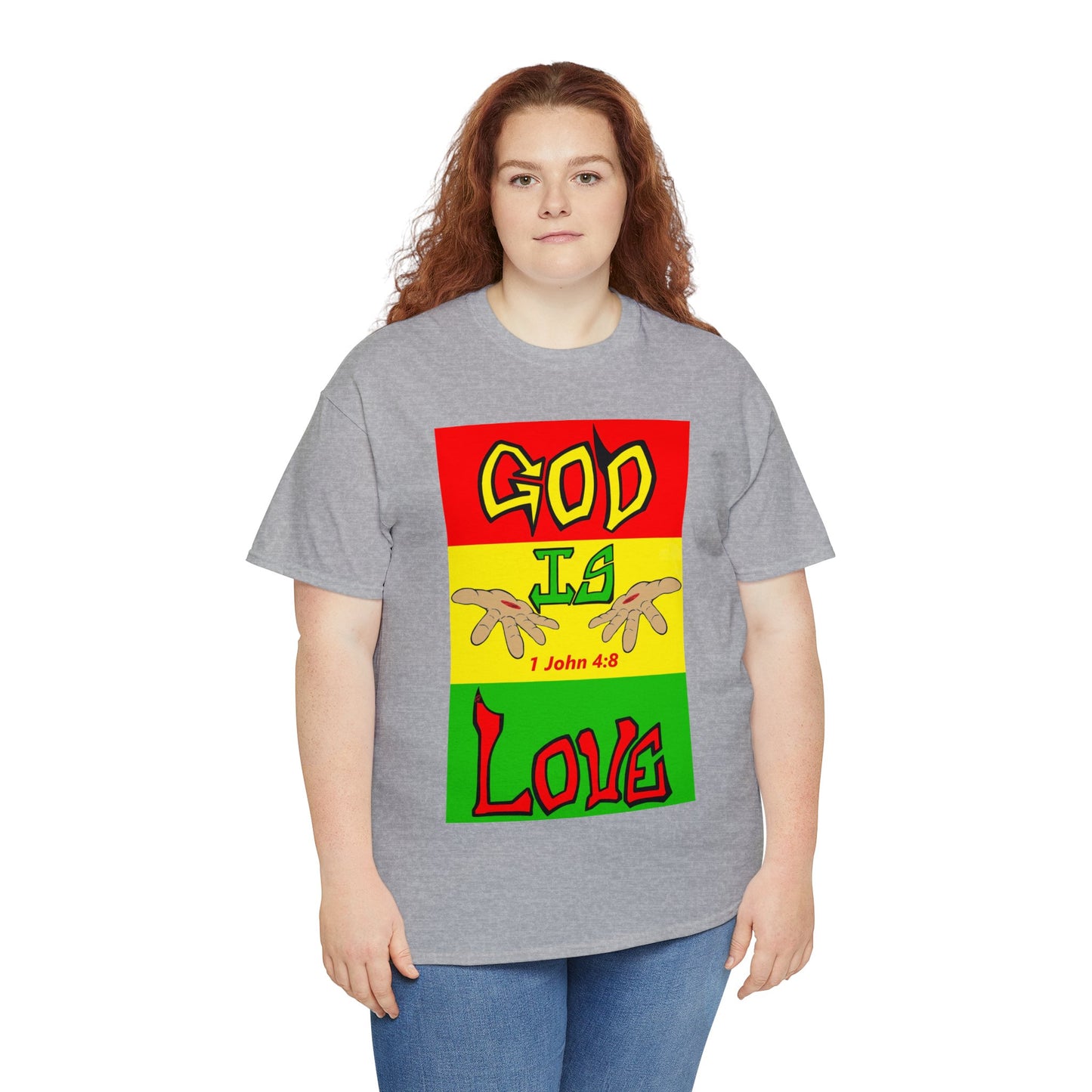 God is Love Reggae BLK t-shirt By The M.O.G (small print)