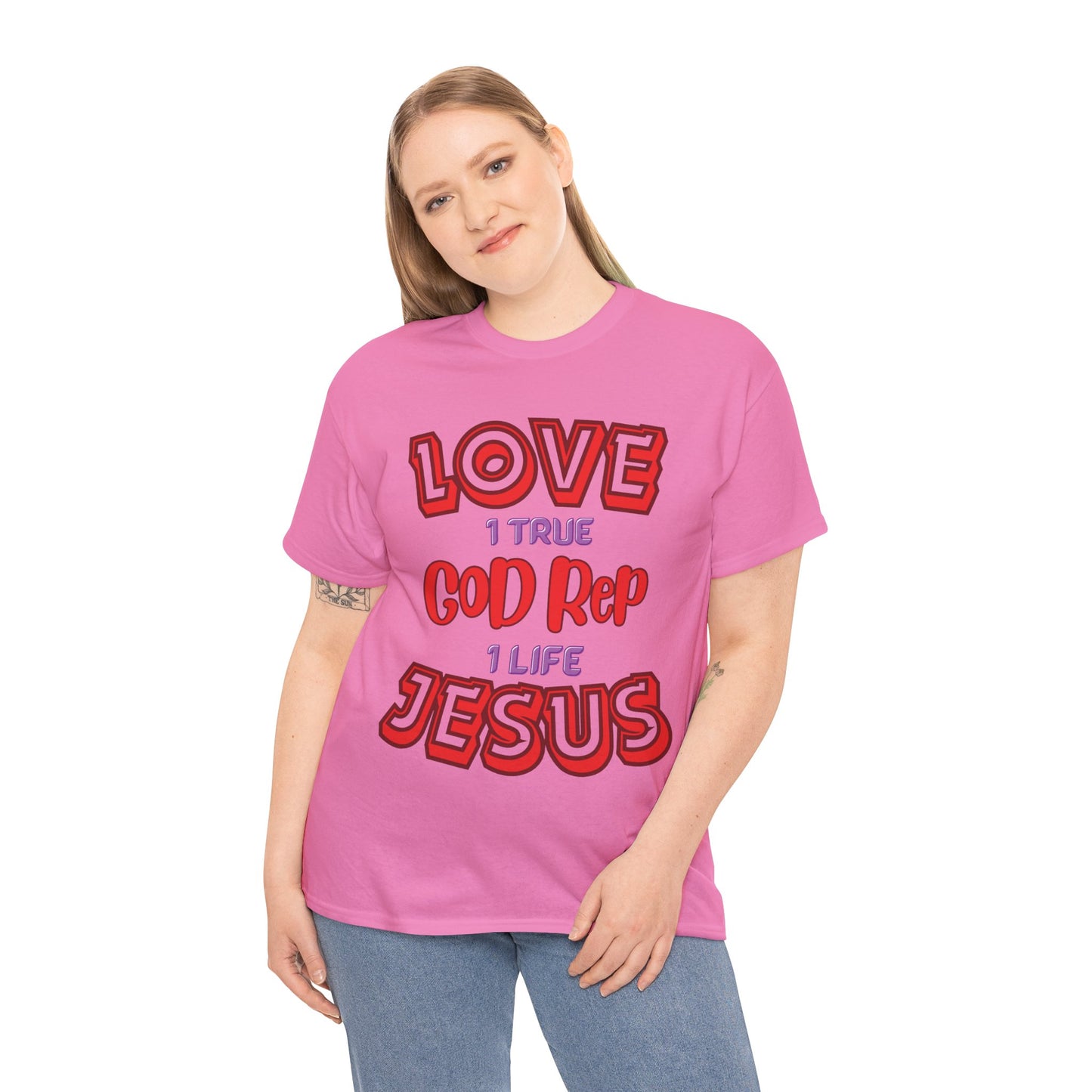 Love (1True) God, Rep (1 Life) Jesus