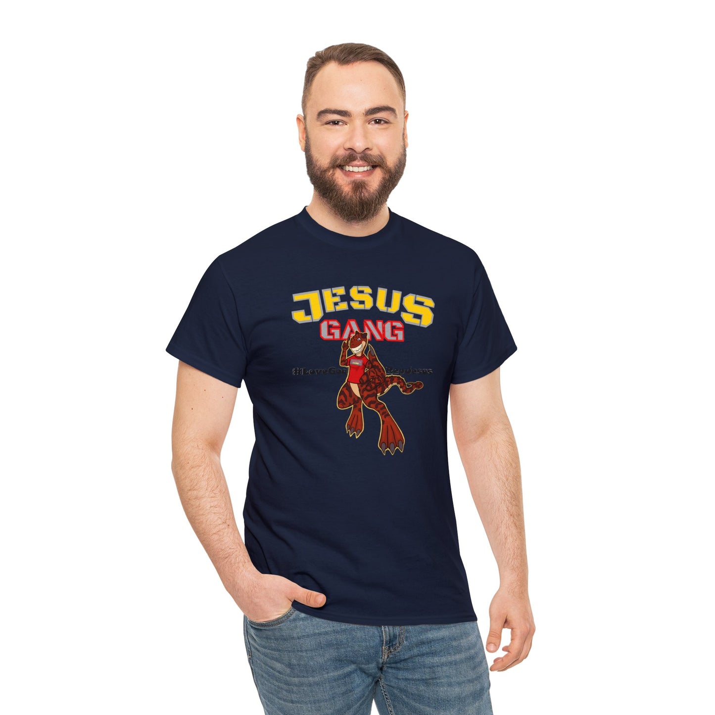 Jesus Gang Dino big kids CLASSIC version multi-color Tee