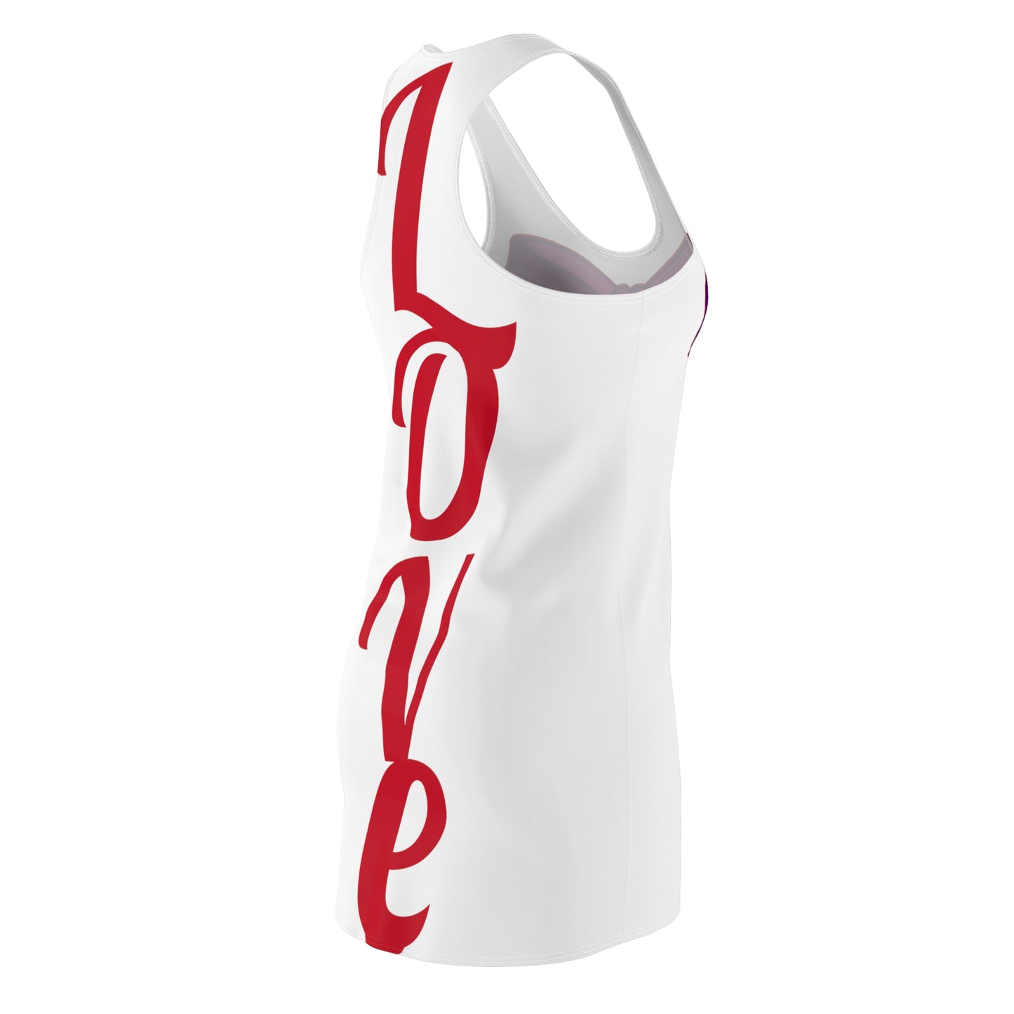 Be a  Gift of Lovely Love! Racerback Dress (WHT) By The M.O.G