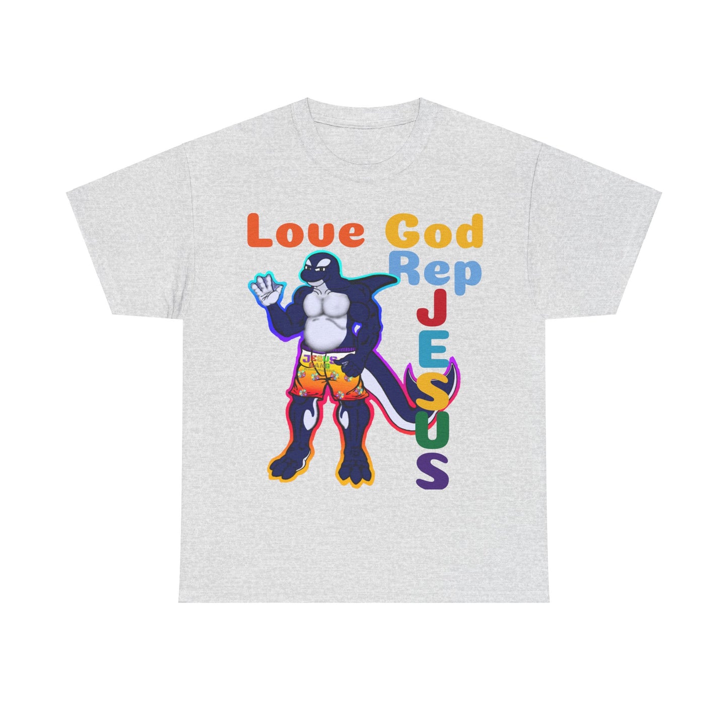 Love God Rep Jesus Buff Orca Tee