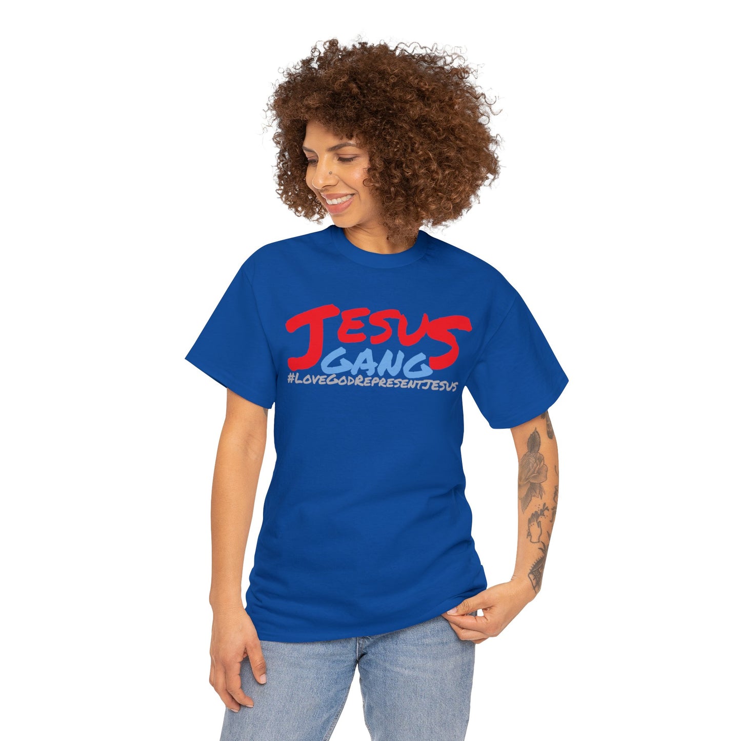 Jesus Gang CLASSIC version multi color Heavy Cotton Tee