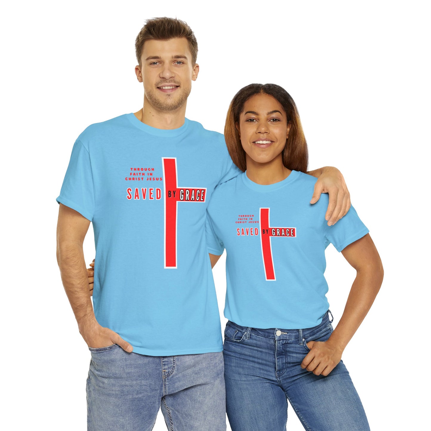 SAVED BY GRACE Heavy Cotton Tee