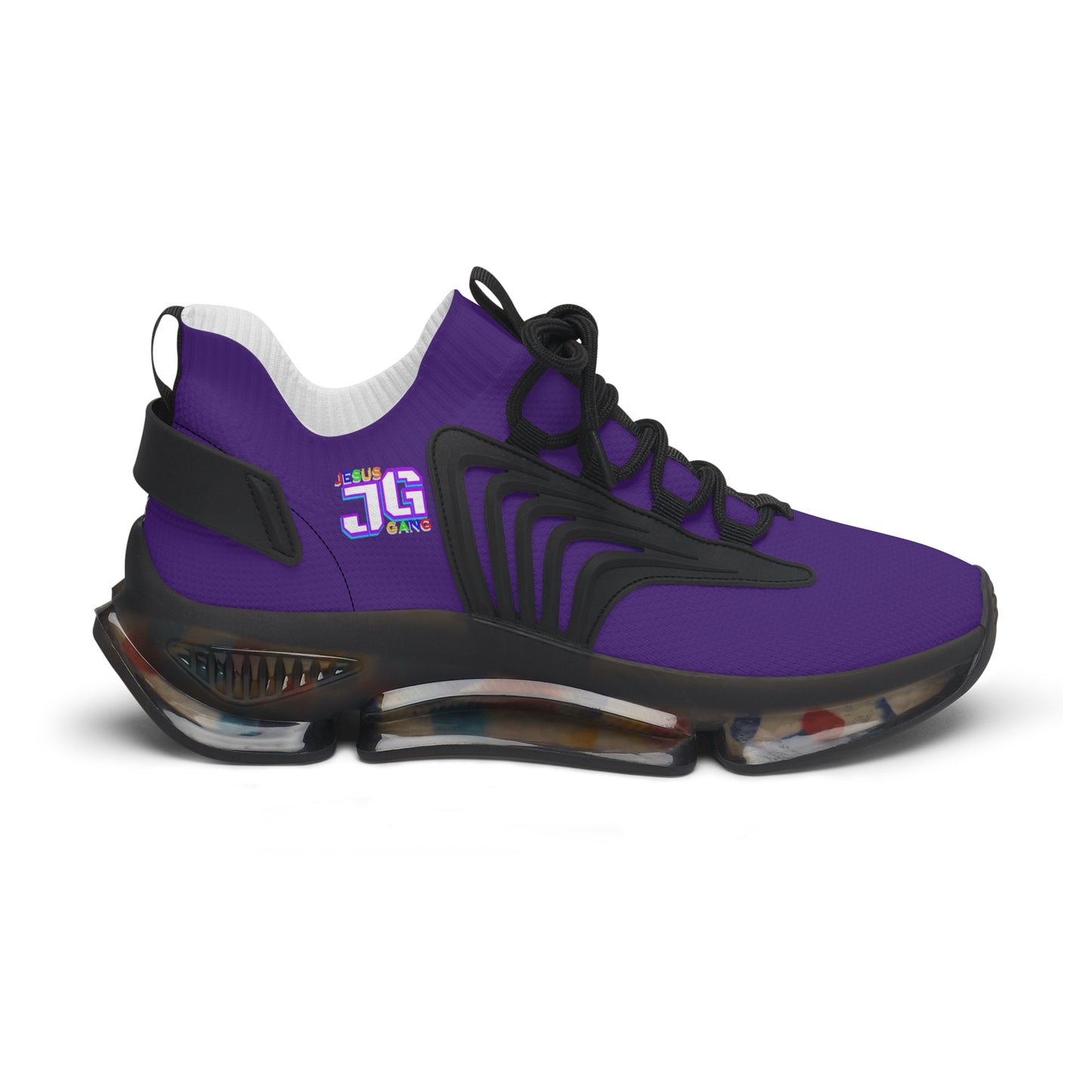 Jesus Gang Army of Lord Royal Purp Women's Mesh Sneakers