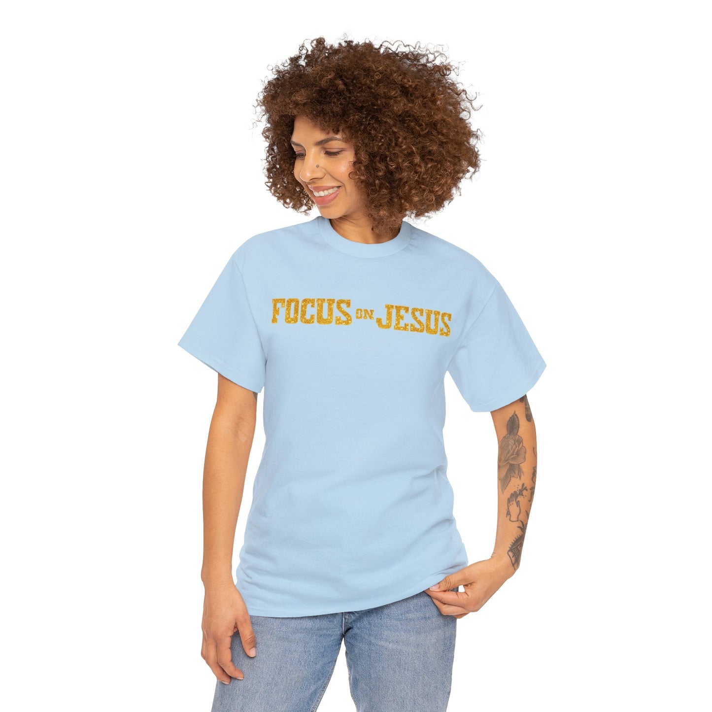 FOCUS on JESUS CLASSIC version multi-color Tee