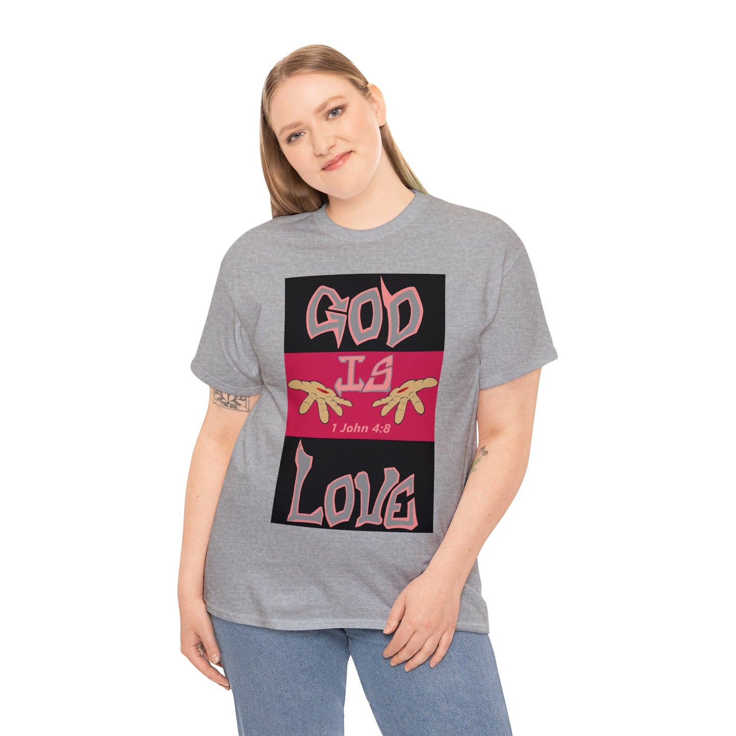 God is Love Blackberries t-shirt By The M.O.G (small print)