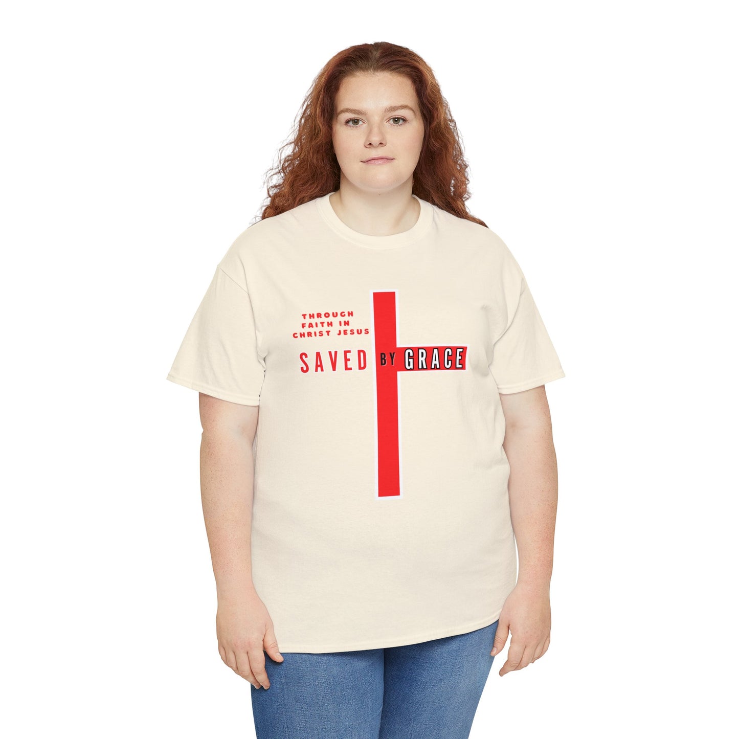 SAVED BY GRACE Heavy Cotton Tee