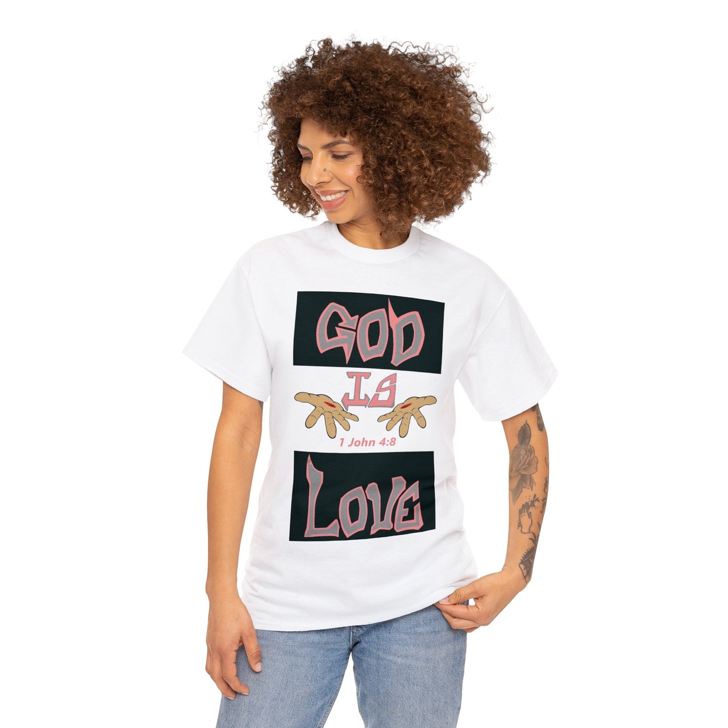 God is Love B.W.P t-shirt By The M.O.G (small print)