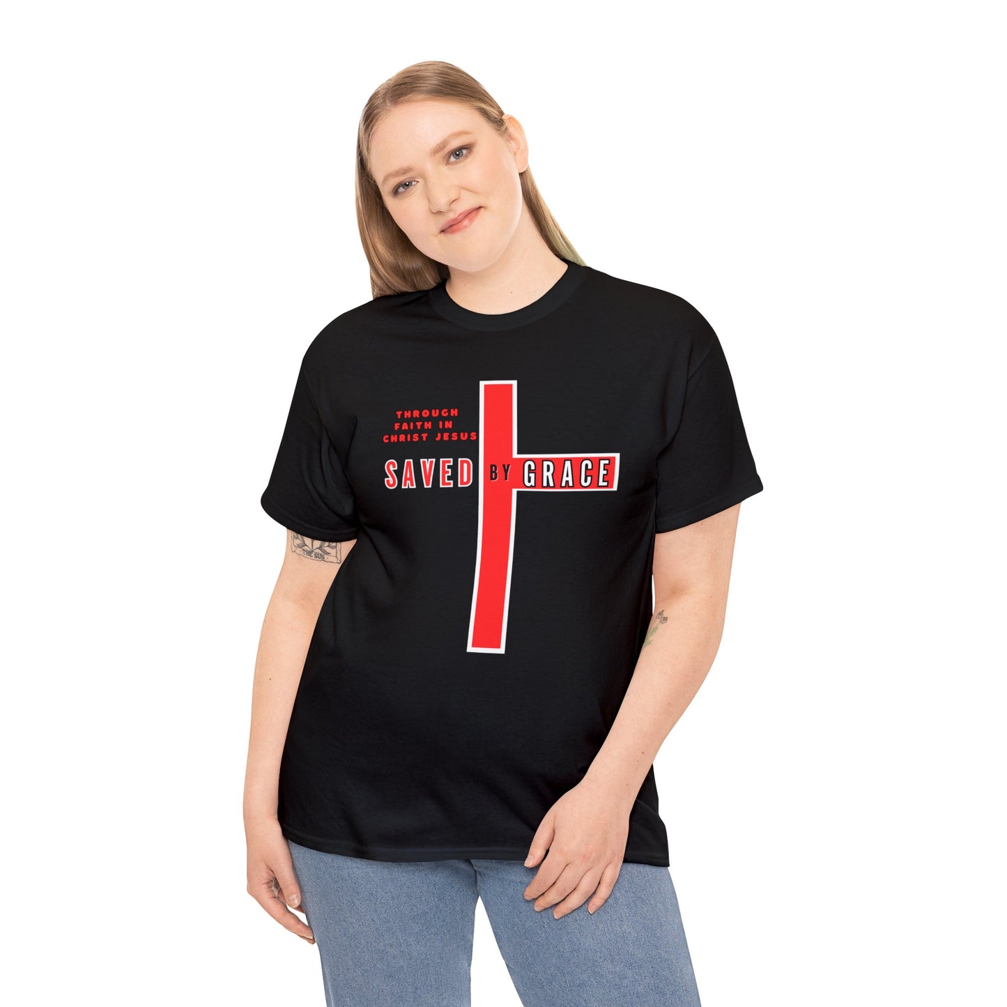 SAVED BY GRACE Heavy Cotton Tee