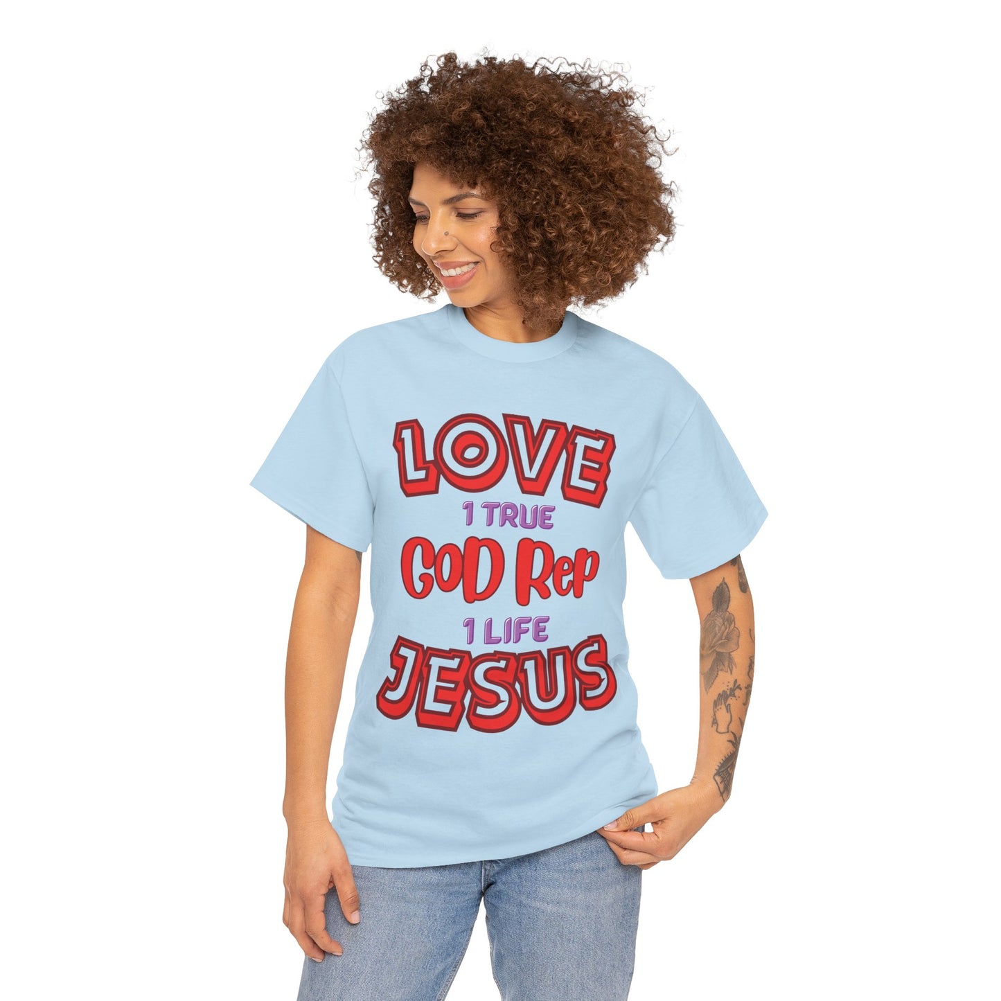 Love (1True) God, Rep (1 Life) Jesus