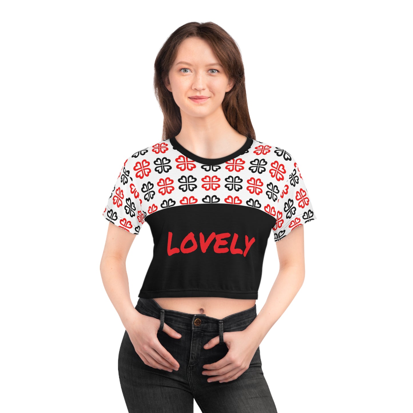 Love, Lovely crop T-shirt By The M.O.G