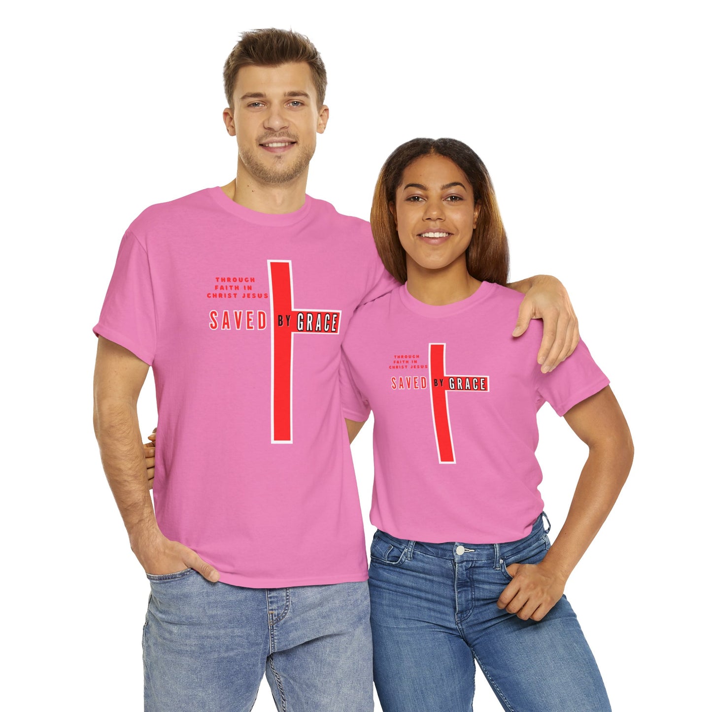 SAVED BY GRACE Heavy Cotton Tee