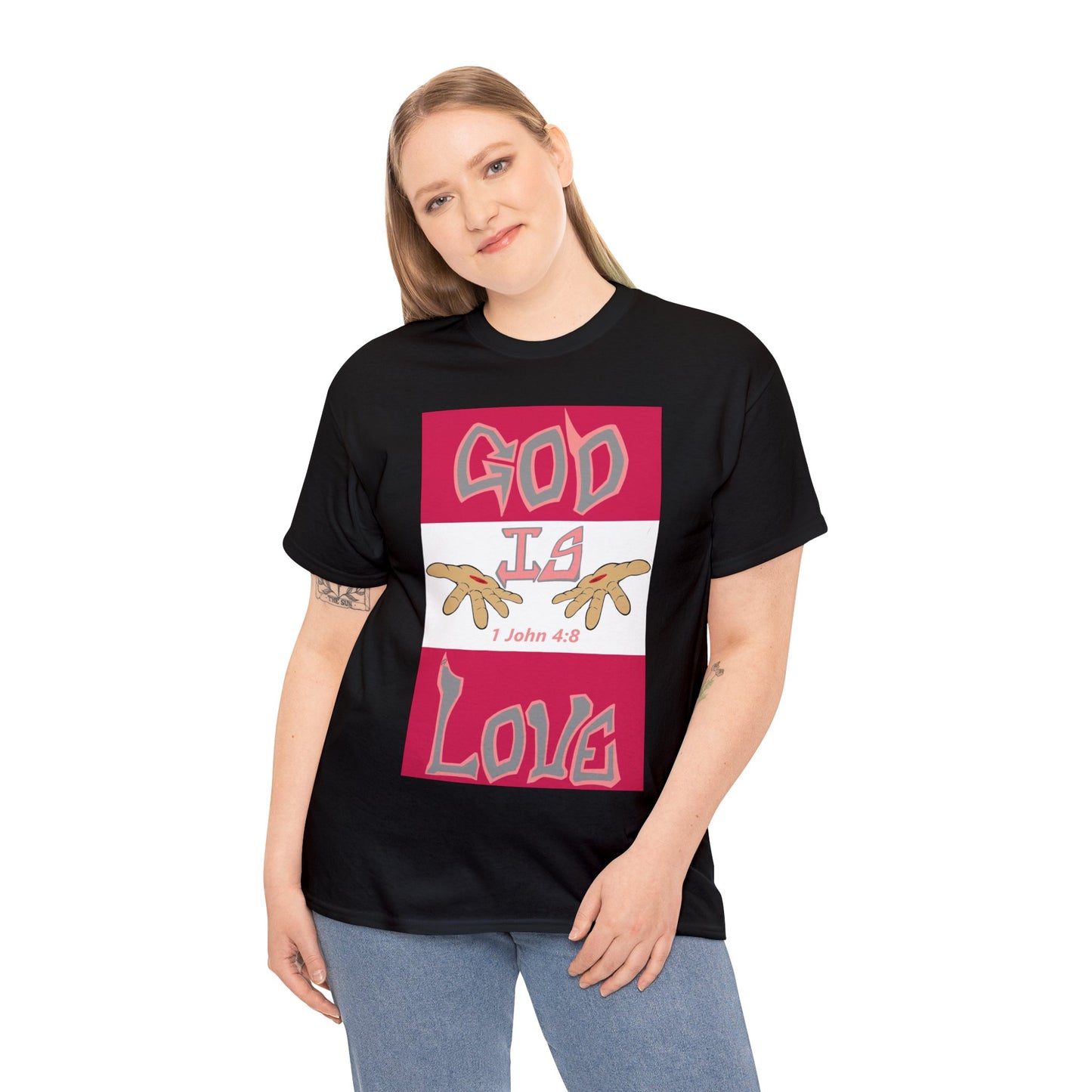 God is Love Strawberries t-shirt By The M.O.G (small print)